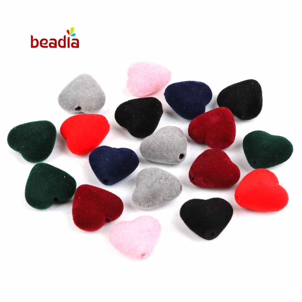 Bead Mat Velvet - 20pcs Mixed Color Soft Velvet Beads