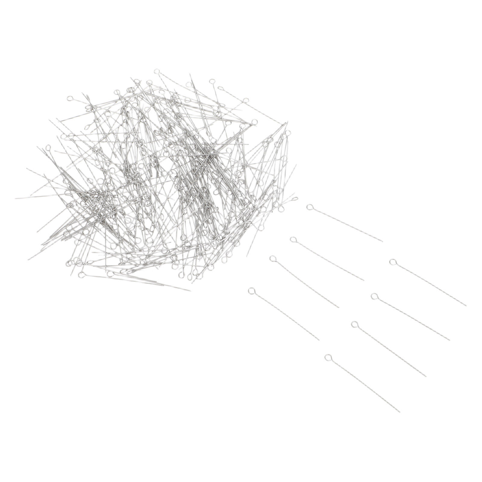 Jewelry Making Eye Pins - 300Pcs Stainless Steel Open Eye Pins