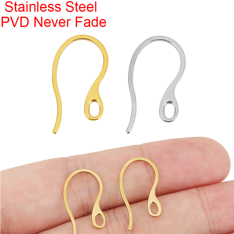 Jewelry Making Pins - 20pcs Hypoallergenic Stainless Steel Earrings Hooks