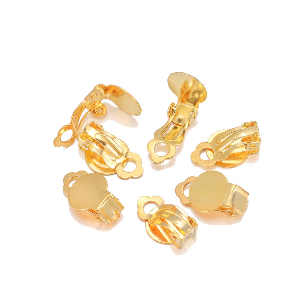 50pcs/Lot 10mm Meatl Ear Clips - Jewelry Making Set recension och pris