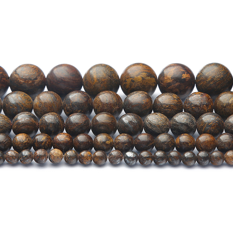 6 8 10mm Natural Stone Grey Ma - Jewelry Making Stones recension och pris