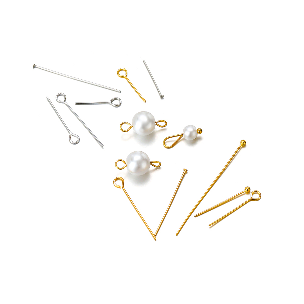 100/50pcs Stainless Steel Eye  - Jewelry Making Eye Pins recension och pris