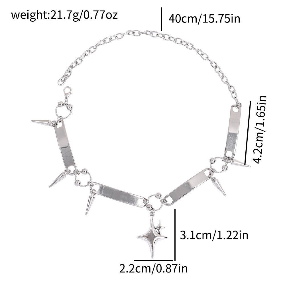 Punk Star Riveted Choker,Rock  - Jewelry Making Rings recension och pris