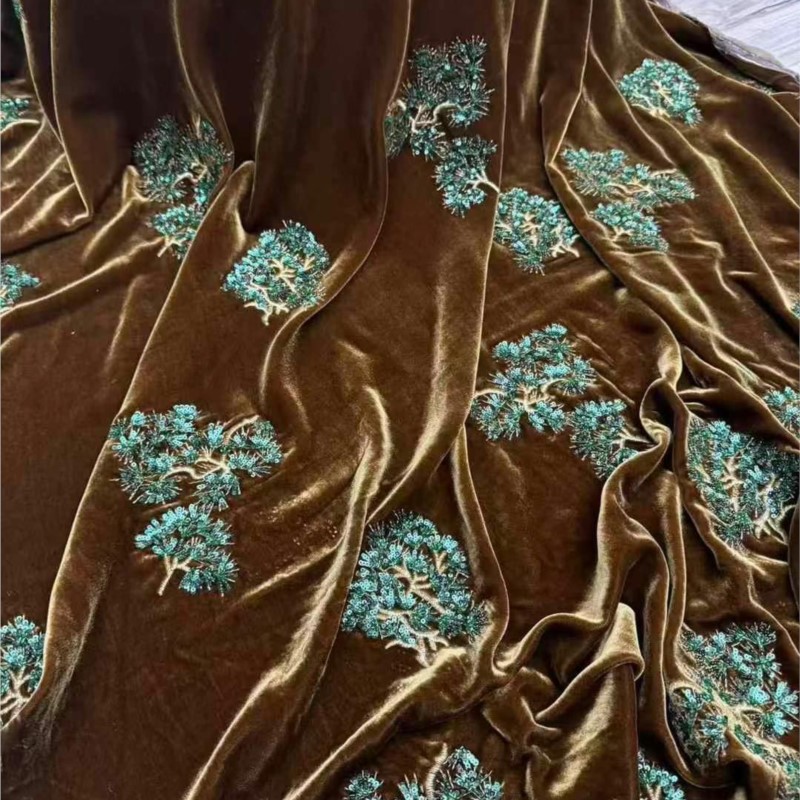 Green silk velvet heavy indust - Bead Mat Velvet recension och pris