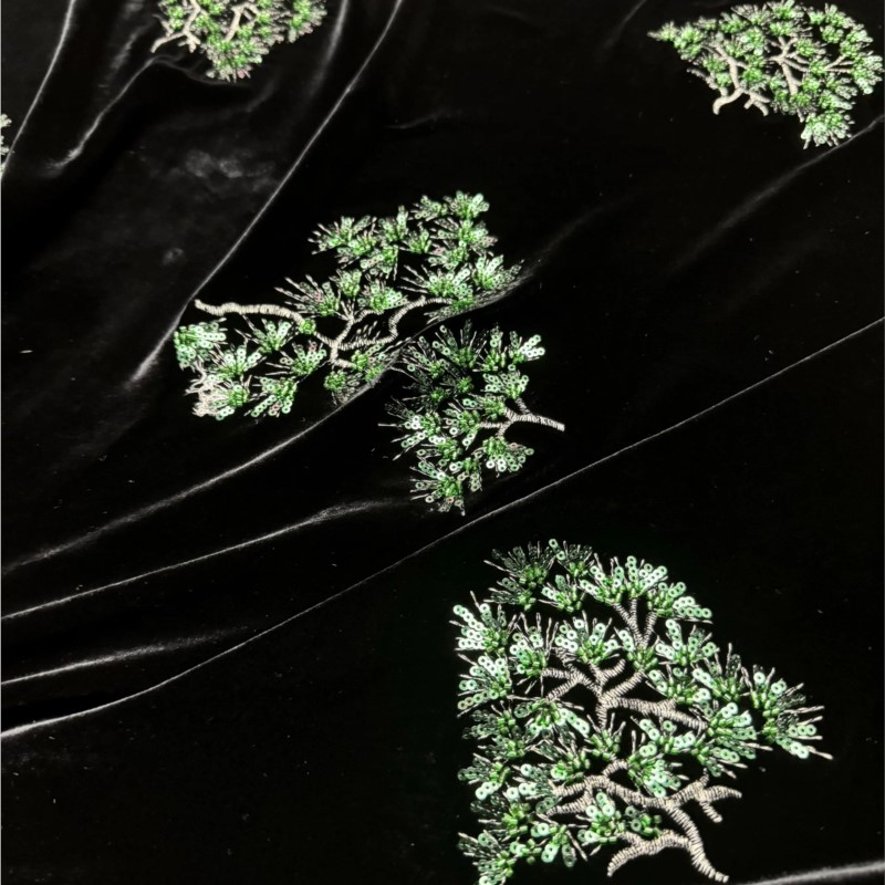 Green silk velvet heavy indust - Bead Mat Velvet recension och pris