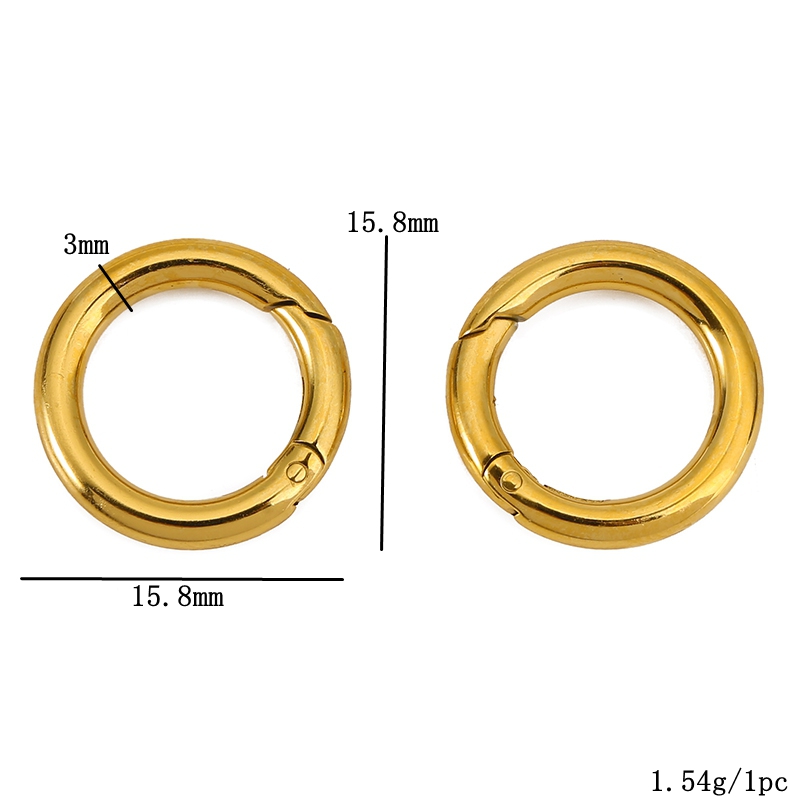 2pcs Stainless Steel Clasps He - Jewelry Making Rings recension och pris