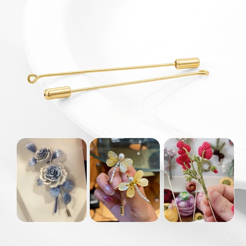 20Pcs Metal Brooch Stick Pins  - Jewelry Making Rivets recension och pris
