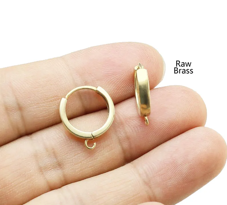 10pcs Brass Ear Hoops, Leverba - Jewelry Making Pins recension och pris