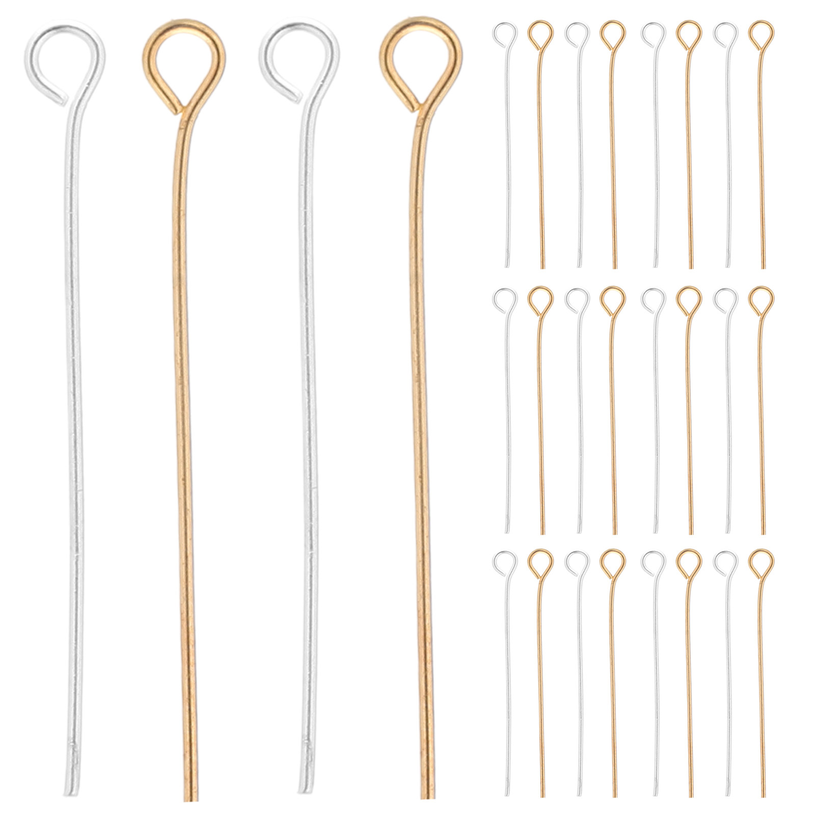 1200Pcs Straight Eye Pins for  - Jewelry Making Eye Pins recension och pris