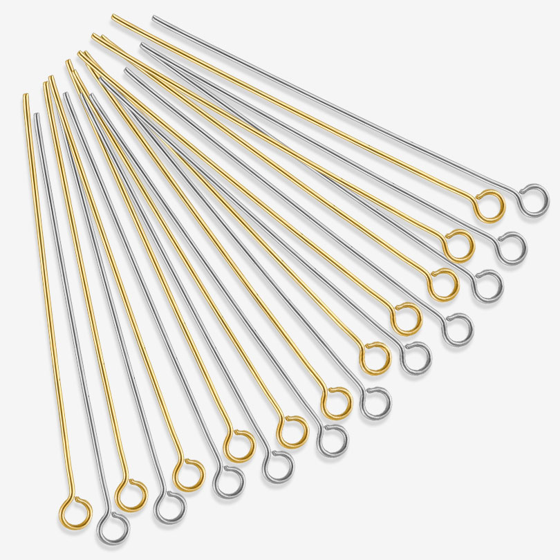 50pcs/lot 304 Stainless Steel  - Jewelry Making Eye Pins recension och pris