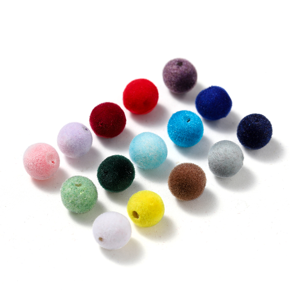 30Pcs 8/10mm Colorful Acrylic  - Bead Mat Velvet recension och pris