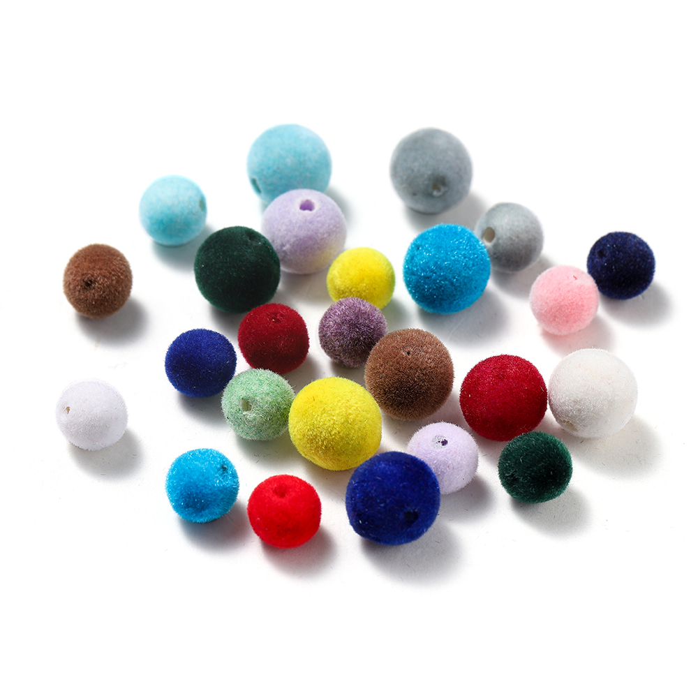 30Pcs 8/10mm Colorful Acrylic  - Bead Mat Velvet recension och pris