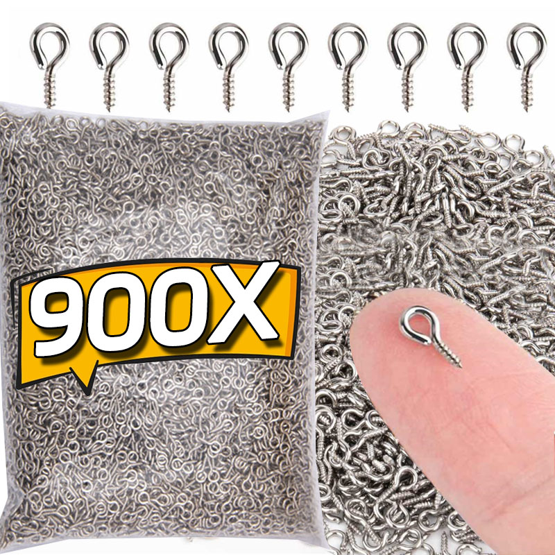8/10mm Mini Screw Eye Pins Met - Jewelry Making Rivets recension och pris