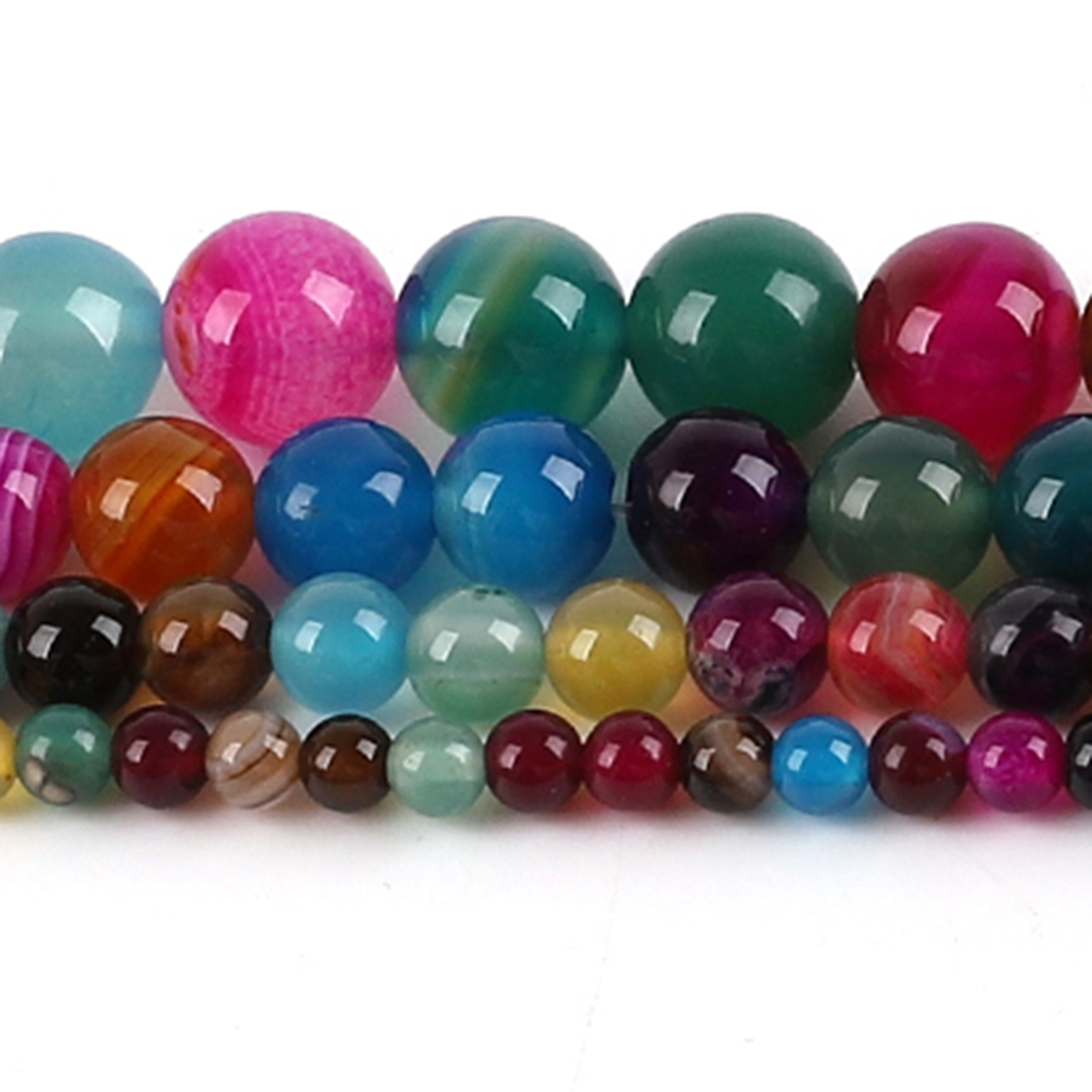 Natural Agate Stone Beads Colo - Jewelry Making Stones recension och pris