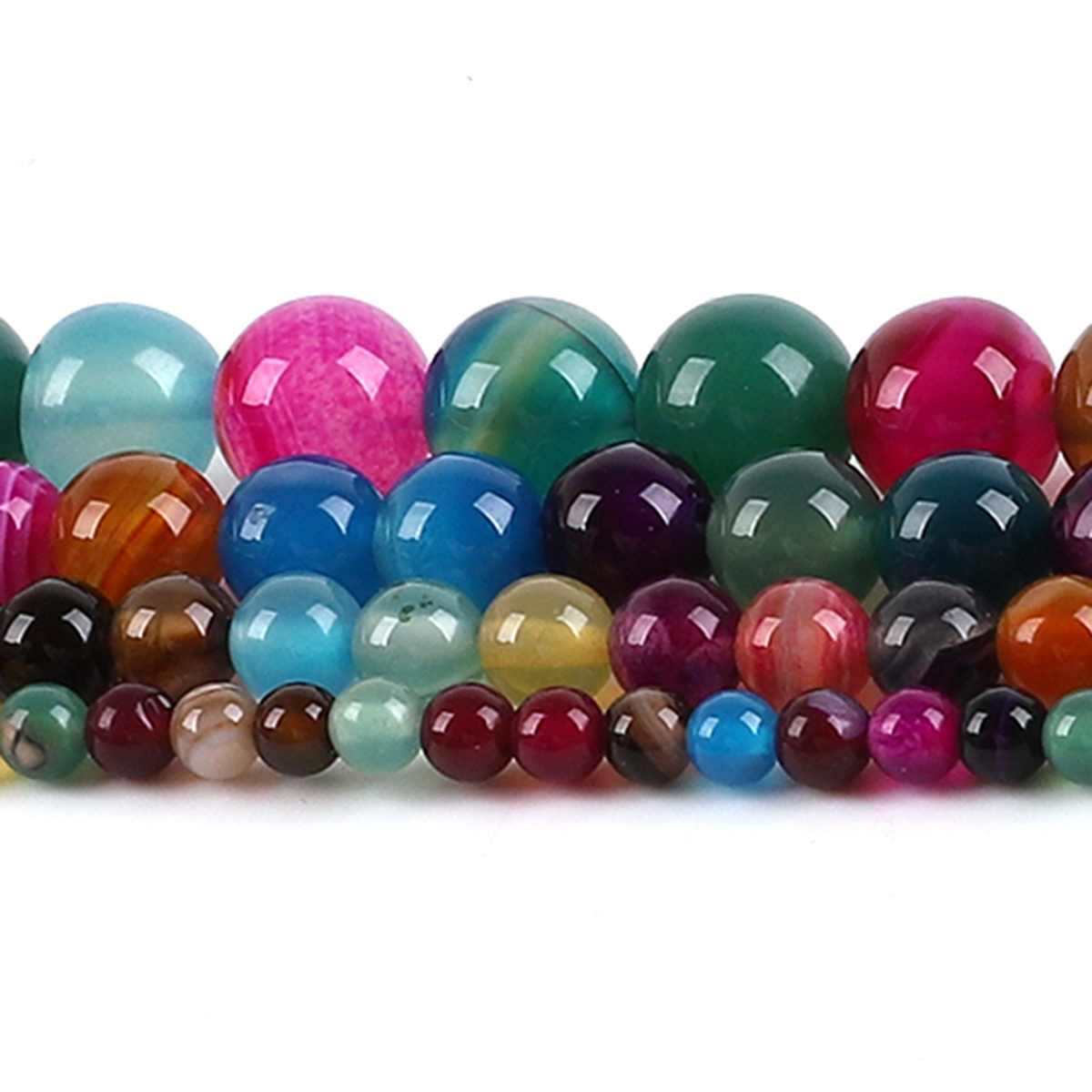Natural Agate Stone Beads Colo - Jewelry Making Stones recension och pris