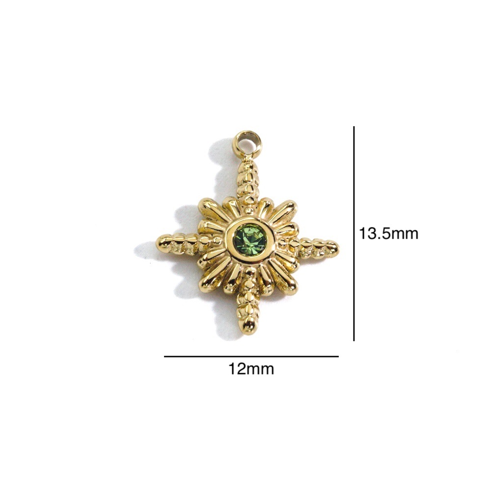 3Pcs Stainless Steel Gold Colo - Jewelry Making Stones recension och pris