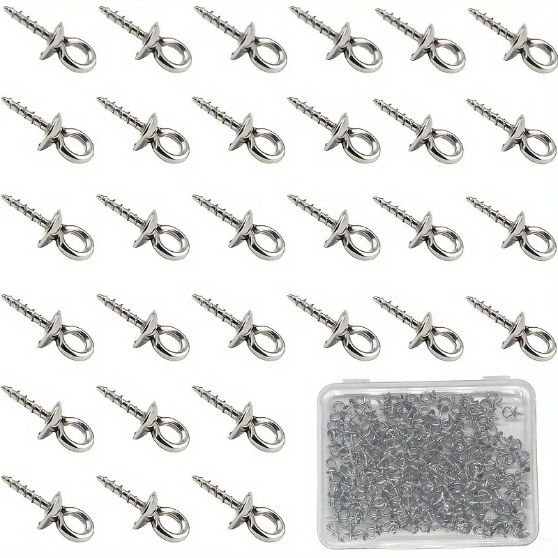 100pcs 10x4mm Stainless Steel  - Jewelry Making Eye Pins recension och pris