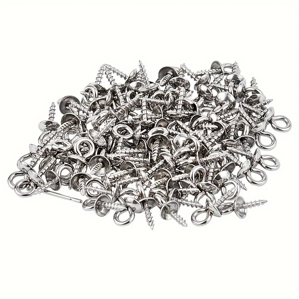 100pcs 10x4mm Stainless Steel  - Jewelry Making Eye Pins recension och pris