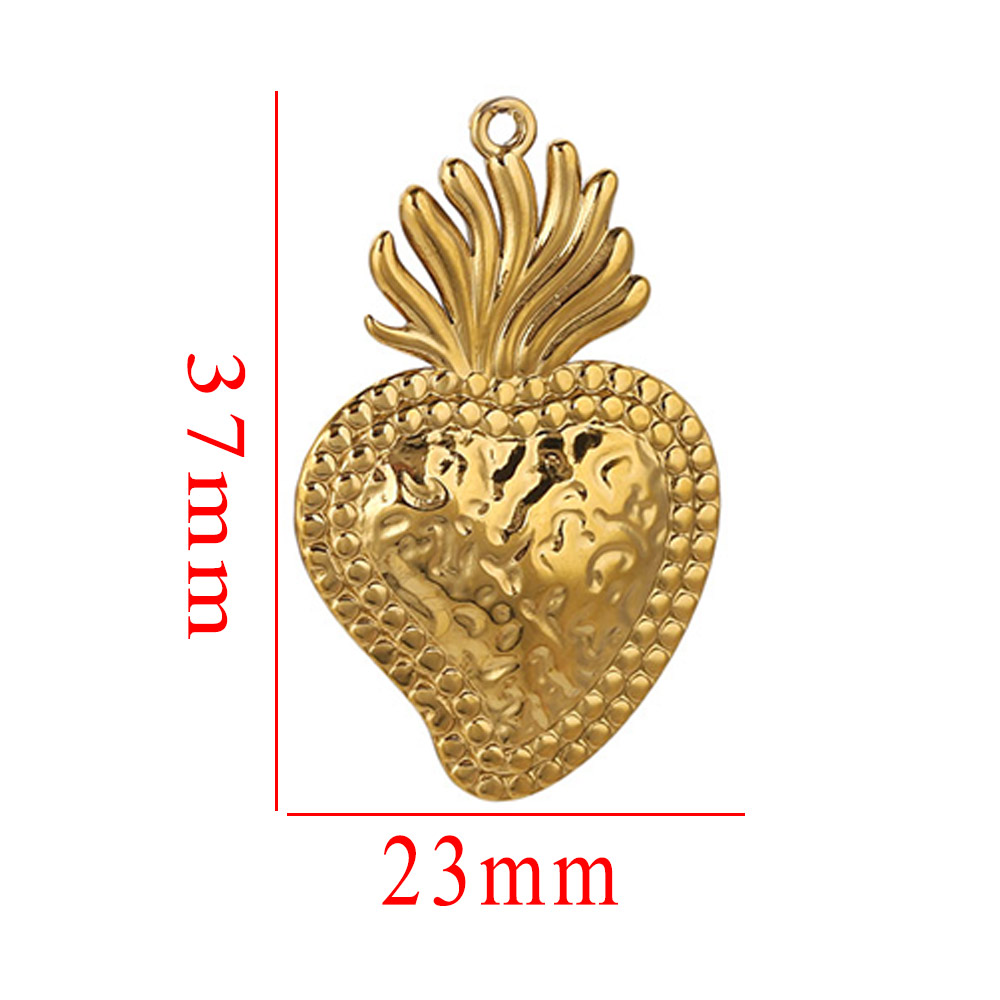 5pcs Stainless Steel Heart Sun - Jewelry Making Materials Wholesale recension och pris