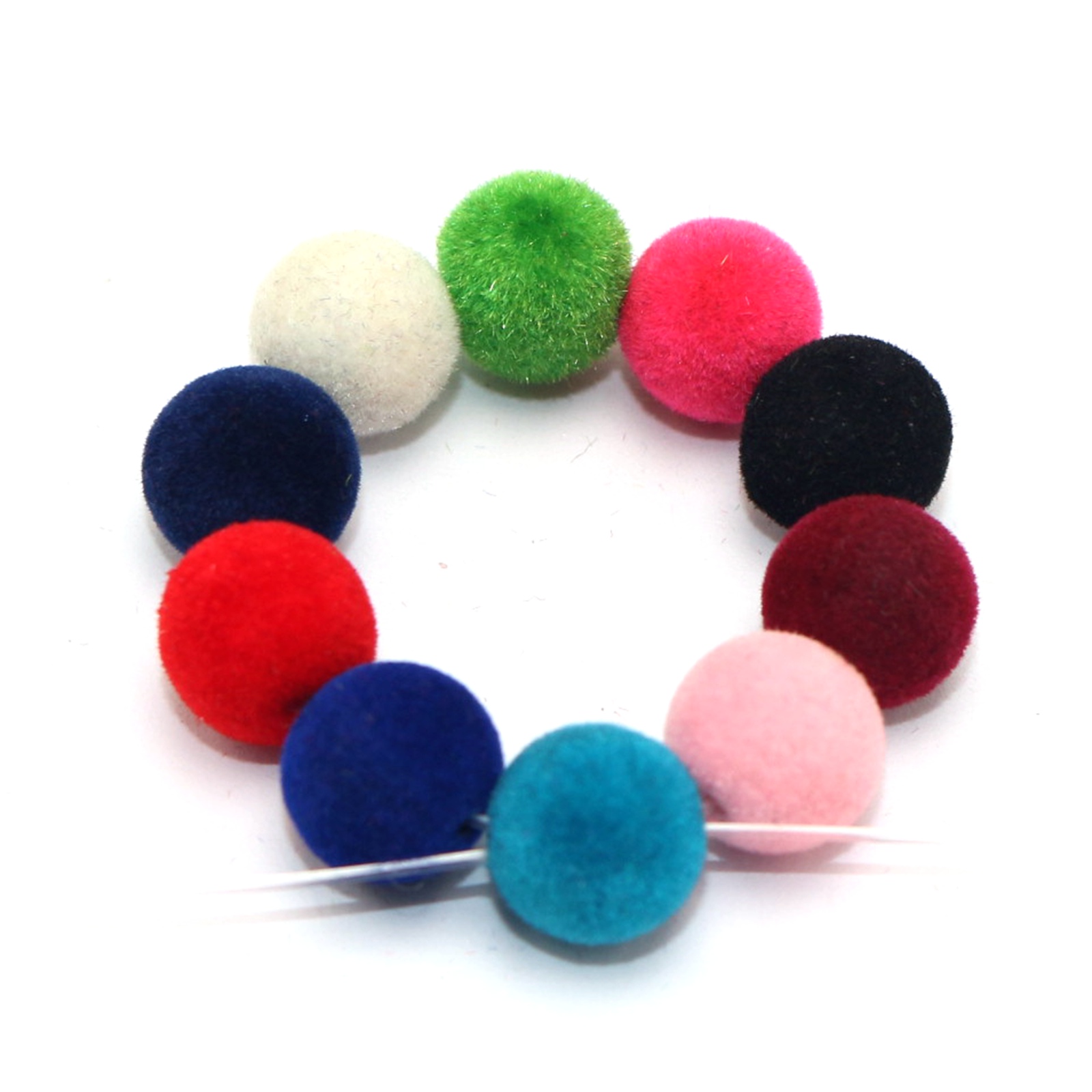 100 Pcs Velvet Acrylic Round B - Bead Mat Velvet recension och pris