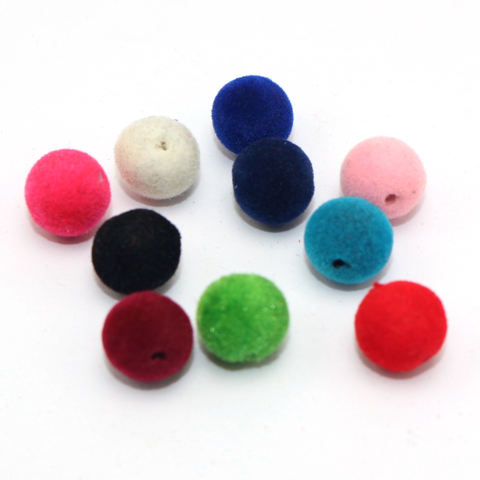 100 Pcs Velvet Acrylic Round B - Bead Mat Velvet recension och pris