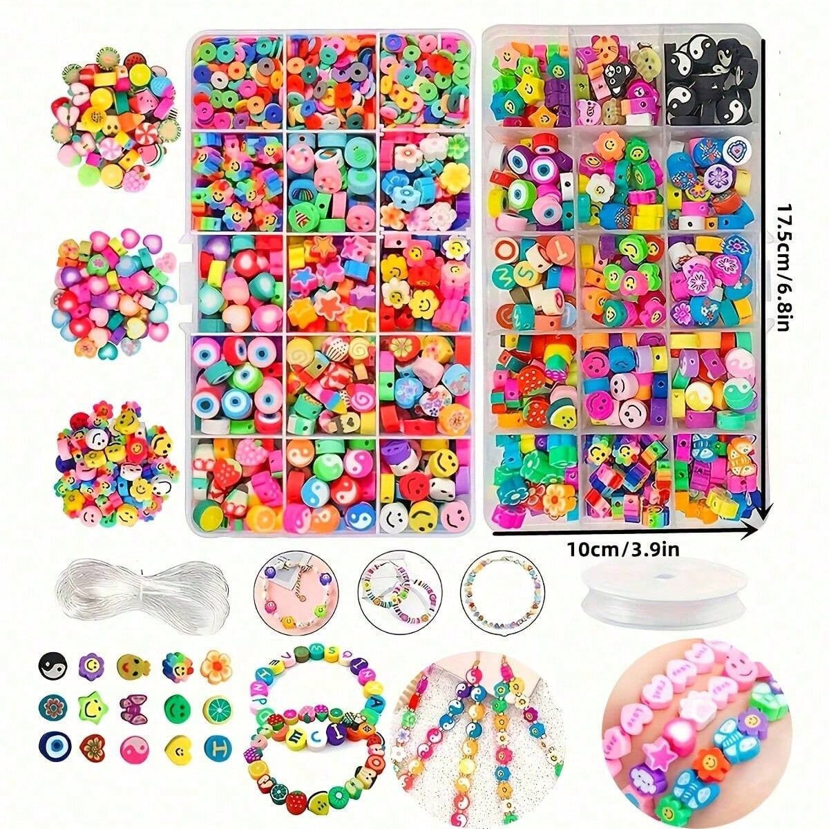 1450/1200/250pcs Polymer Clay  - Jewelry Making Set recension och pris