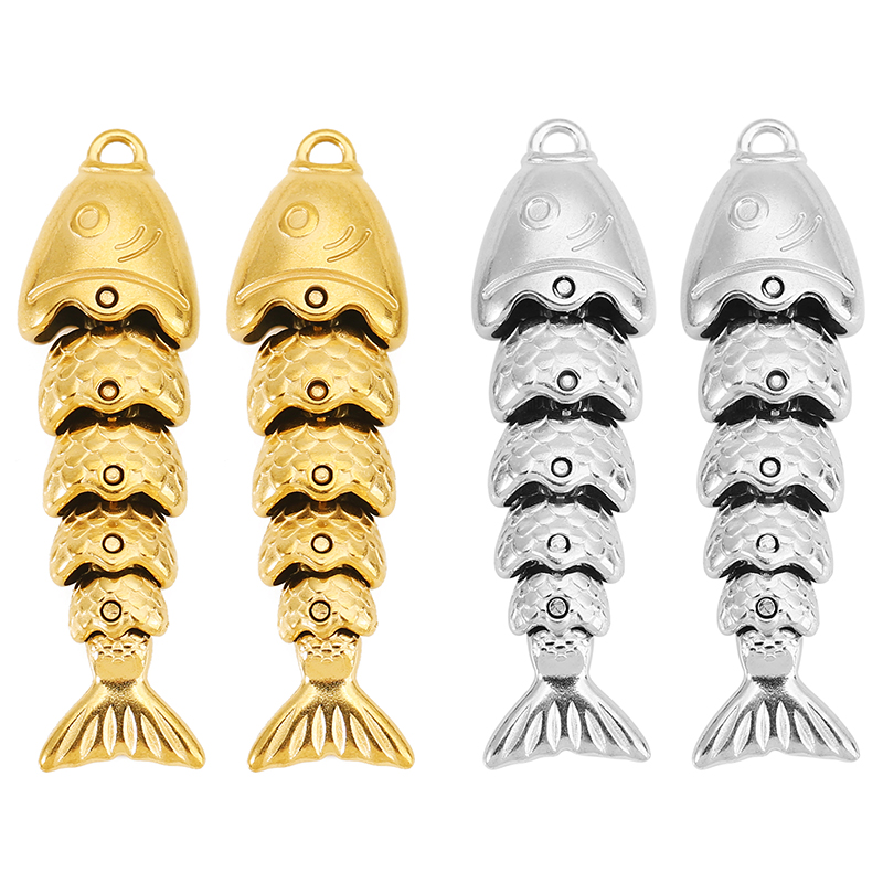 2pcs Stainless Steel Swinging  - Jewelry Making Materials Wholesale recension och pris