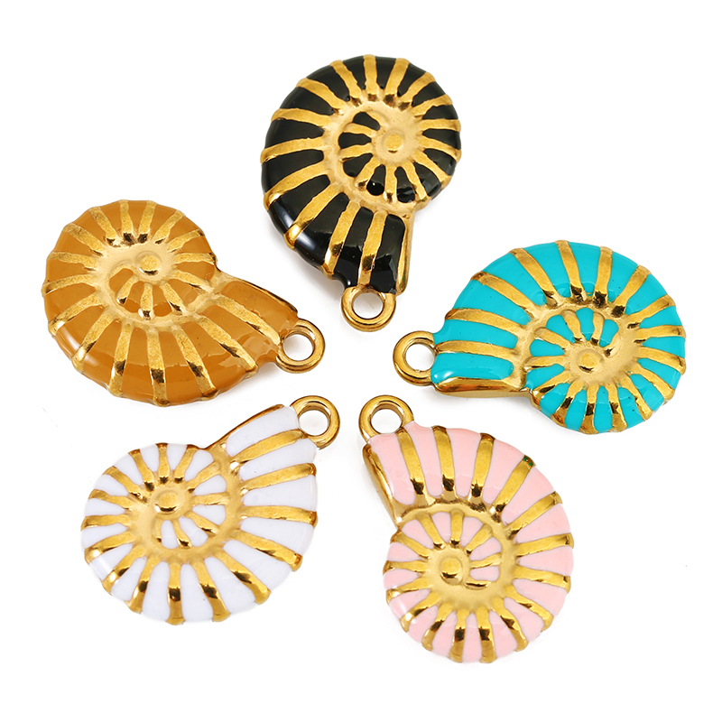 4pcs Stainless Steel Conch Gol - Jewelry Making Materials Wholesale recension och pris