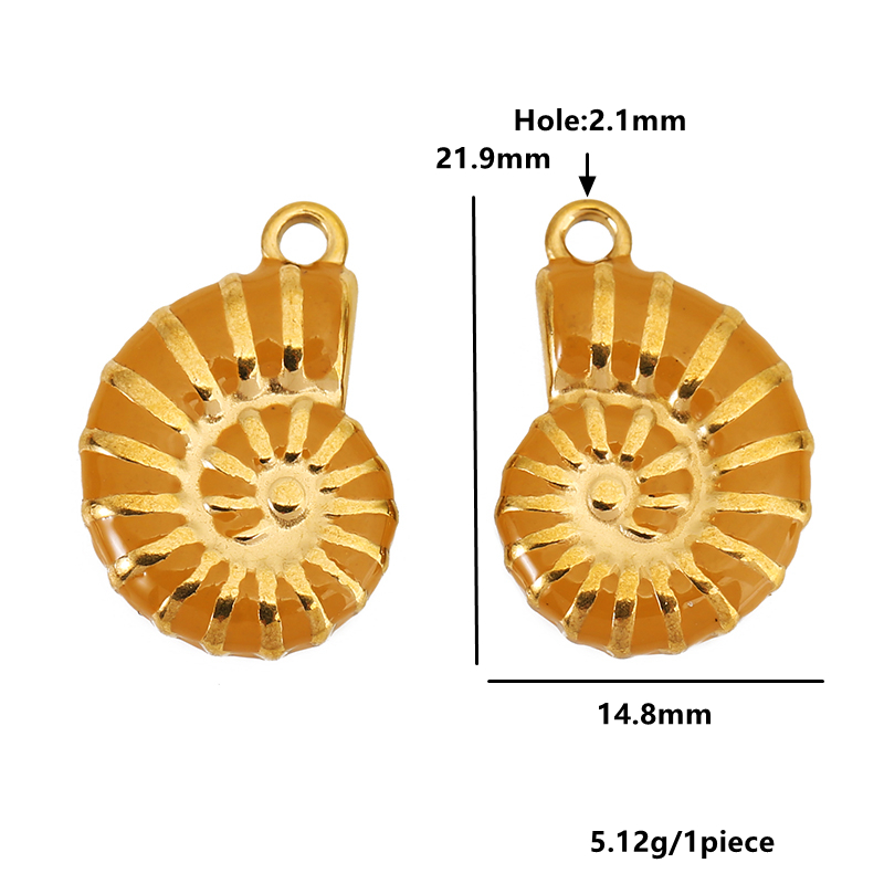 4pcs Stainless Steel Conch Gol - Jewelry Making Materials Wholesale recension och pris