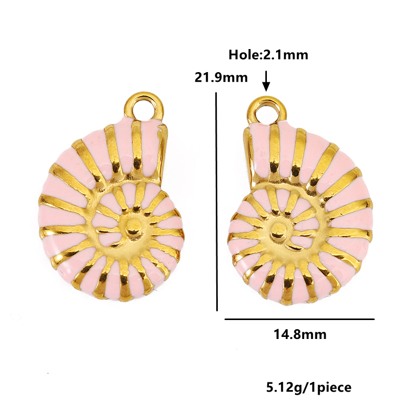 4pcs Stainless Steel Conch Gol - Jewelry Making Materials Wholesale recension och pris