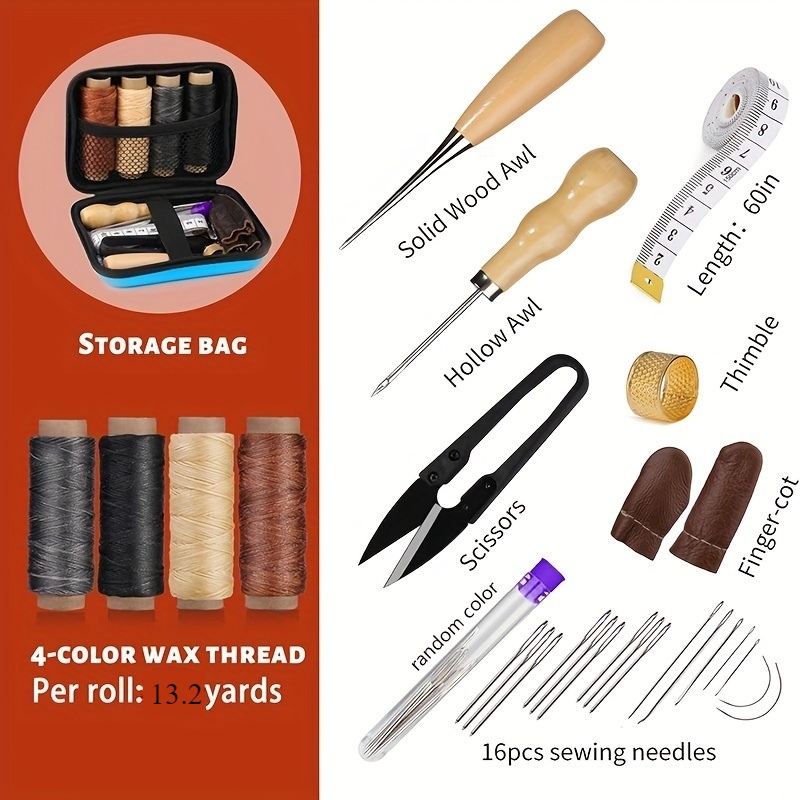 Leather Sewing Kit, Leather Re - Jewelry Making Anvil recension och pris