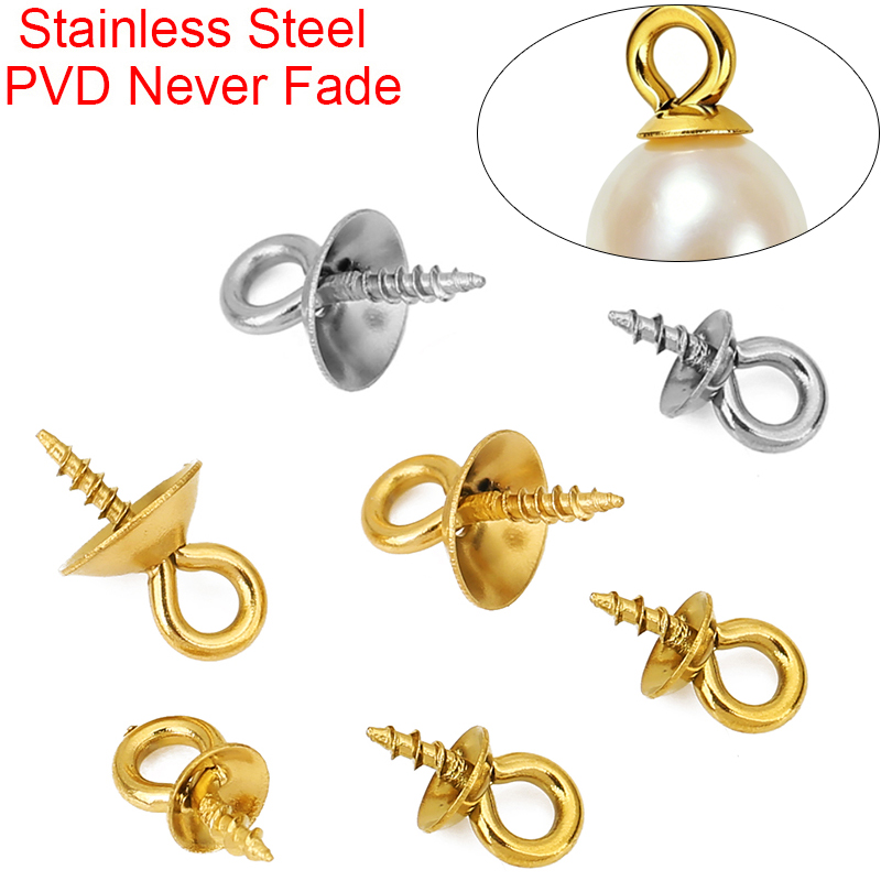 20pcs Stainless Steel Pearl Pe - Jewelry Making Eye Pins recension och pris