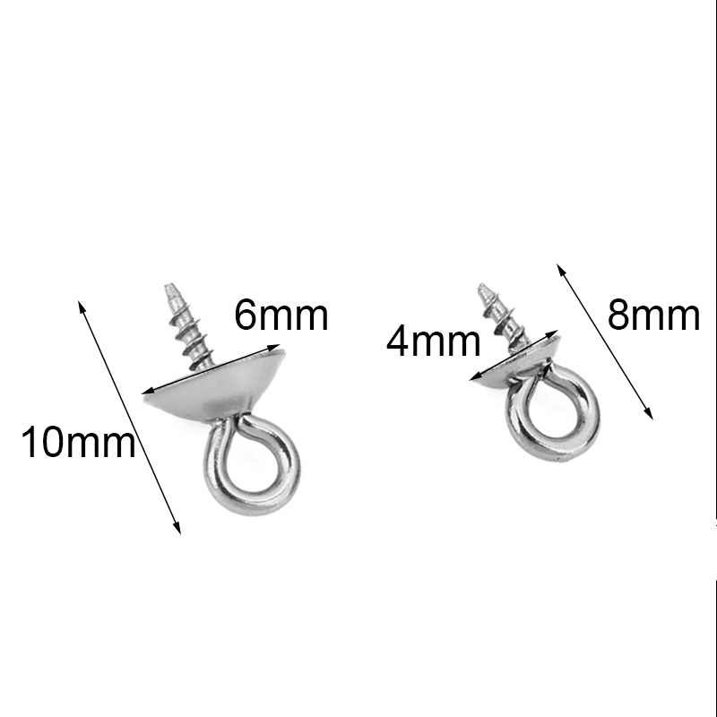 20pcs Stainless Steel Pearl Pe - Jewelry Making Eye Pins recension och pris