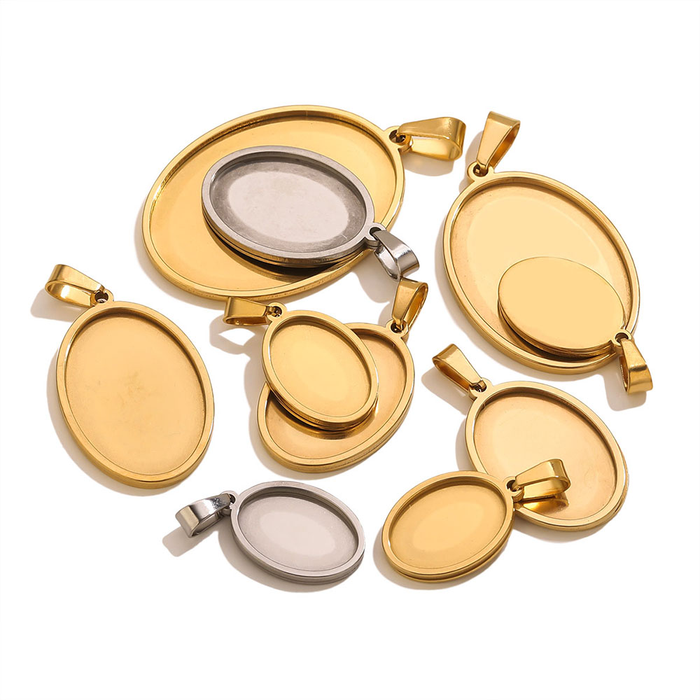 5PCS Stainless Steel Charms Go - Jewelry Making Materials Wholesale recension och pris