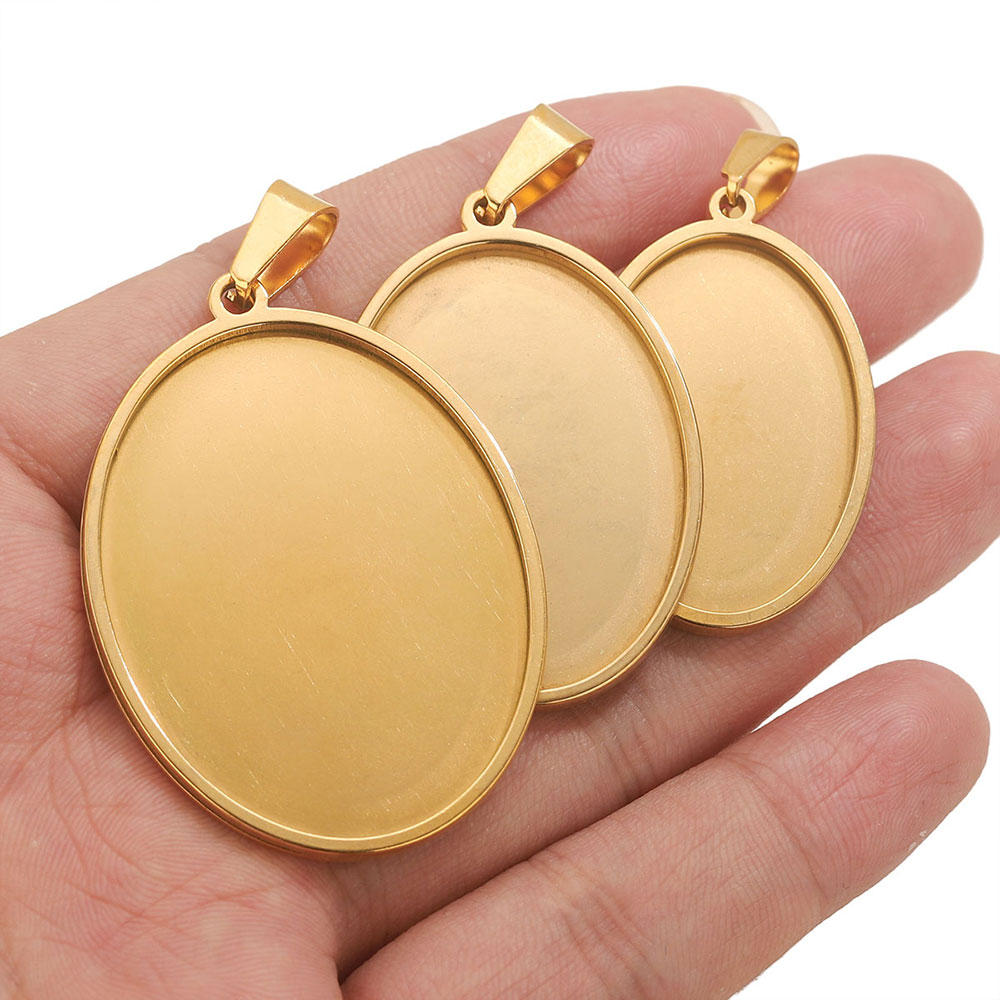 5PCS Stainless Steel Charms Go - Jewelry Making Materials Wholesale recension och pris