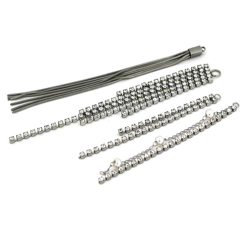 2pcs Stainless Steel Rhineston - Jewelry Making Materials Wholesale recension och pris