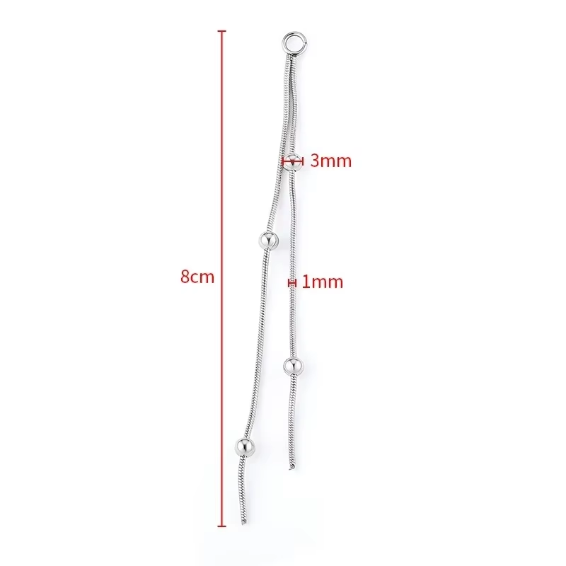 2pcs Stainless Steel Rhineston - Jewelry Making Materials Wholesale recension och pris