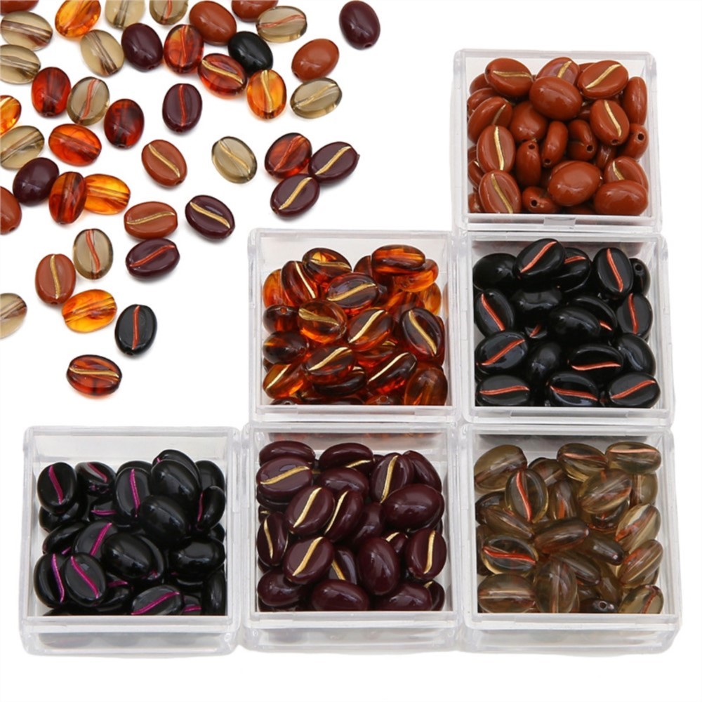 30Pcs/Lot 11x8mm Acrylic Coffe - Jewelry Making Materials Wholesale recension och pris
