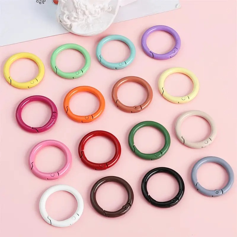 10PCS 23.5mm Metal Spring O Ri - Jewelry Making Kit For Beginners recension och pris