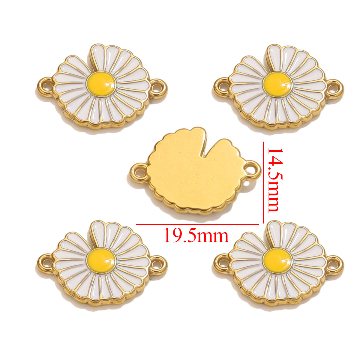 4pcs Stainless Steel Enamel Vi - Jewelry Making Materials Wholesale recension och pris