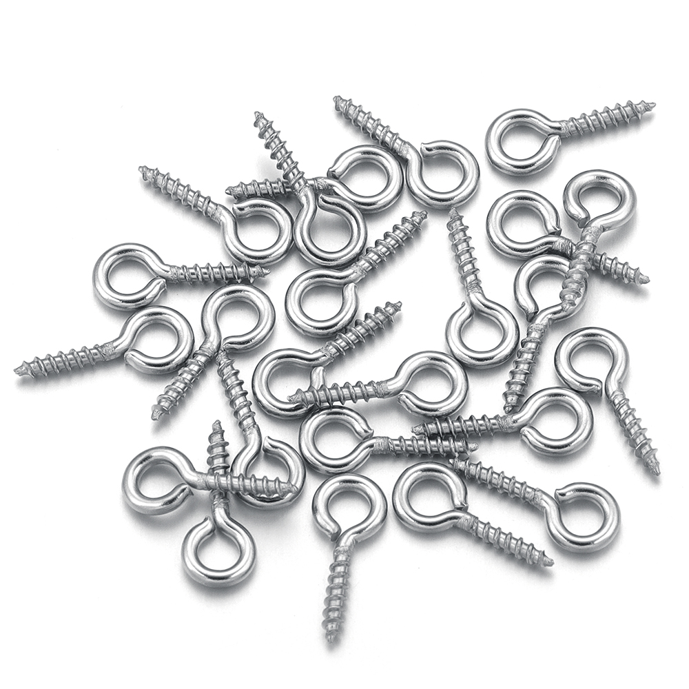 100pcs/lot Stainless Steel Min - Jewelry Making Eye Pins recension och pris