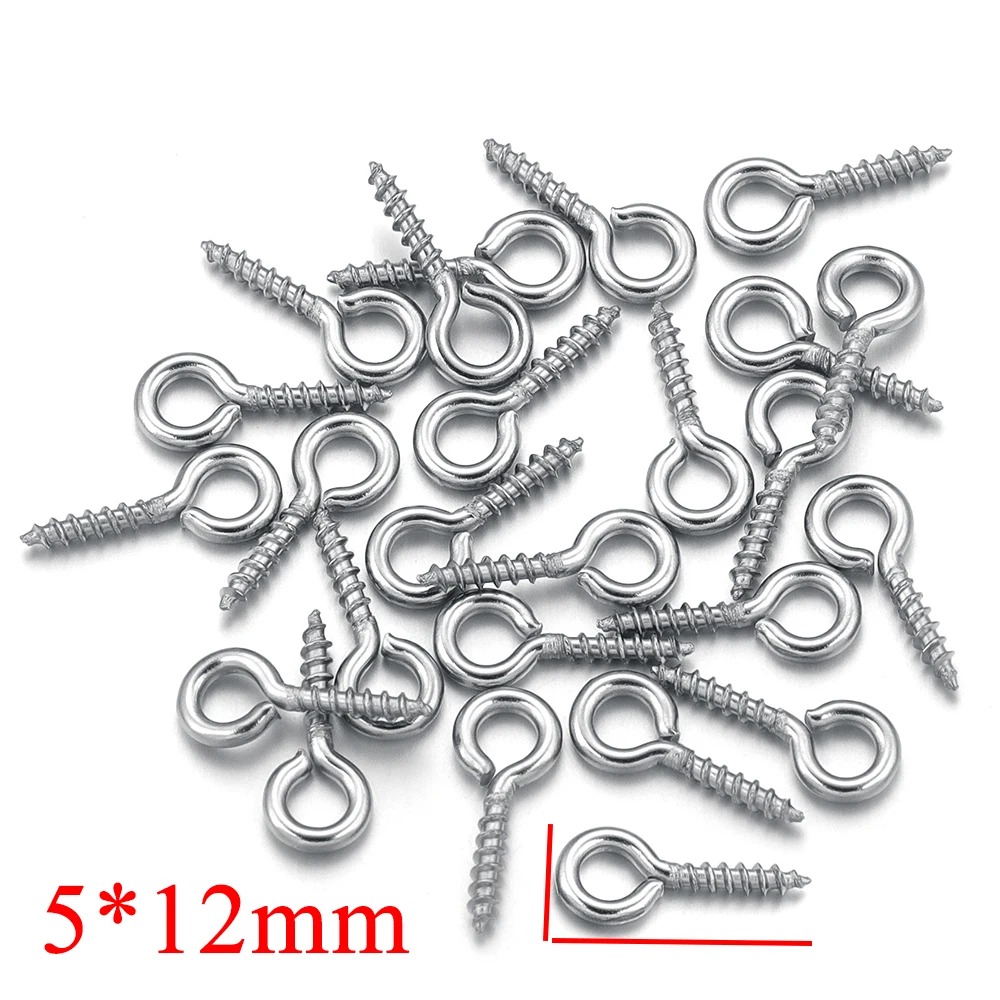 100pcs/lot Stainless Steel Min - Jewelry Making Eye Pins recension och pris