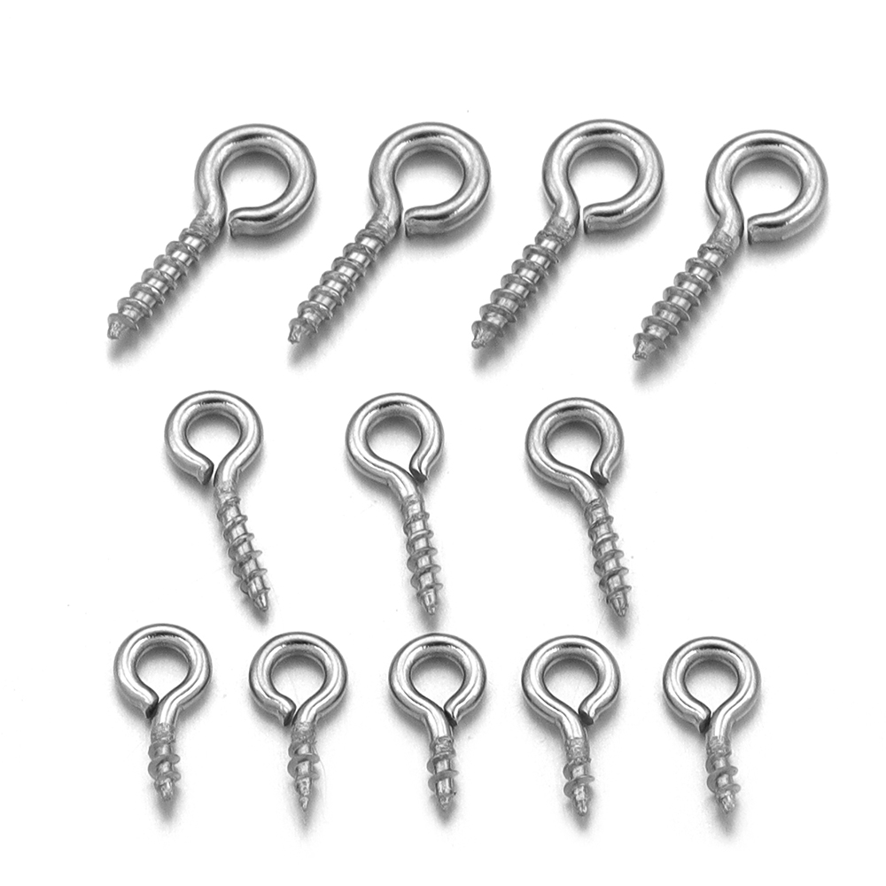 100pcs/lot Stainless Steel Min - Jewelry Making Eye Pins recension och pris