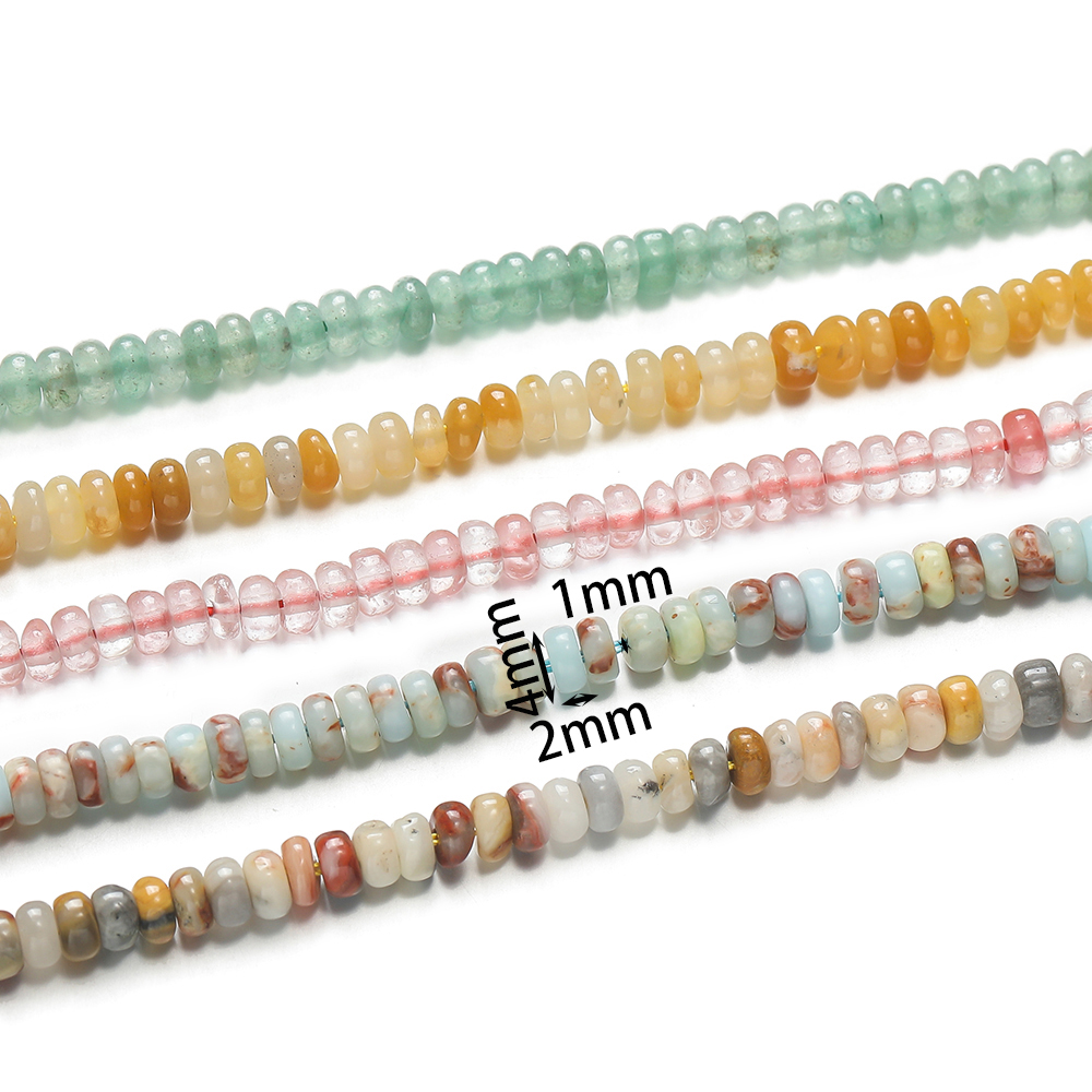 1 Strand Natural Stone Flat Ro - Jewelry Making Stones recension och pris