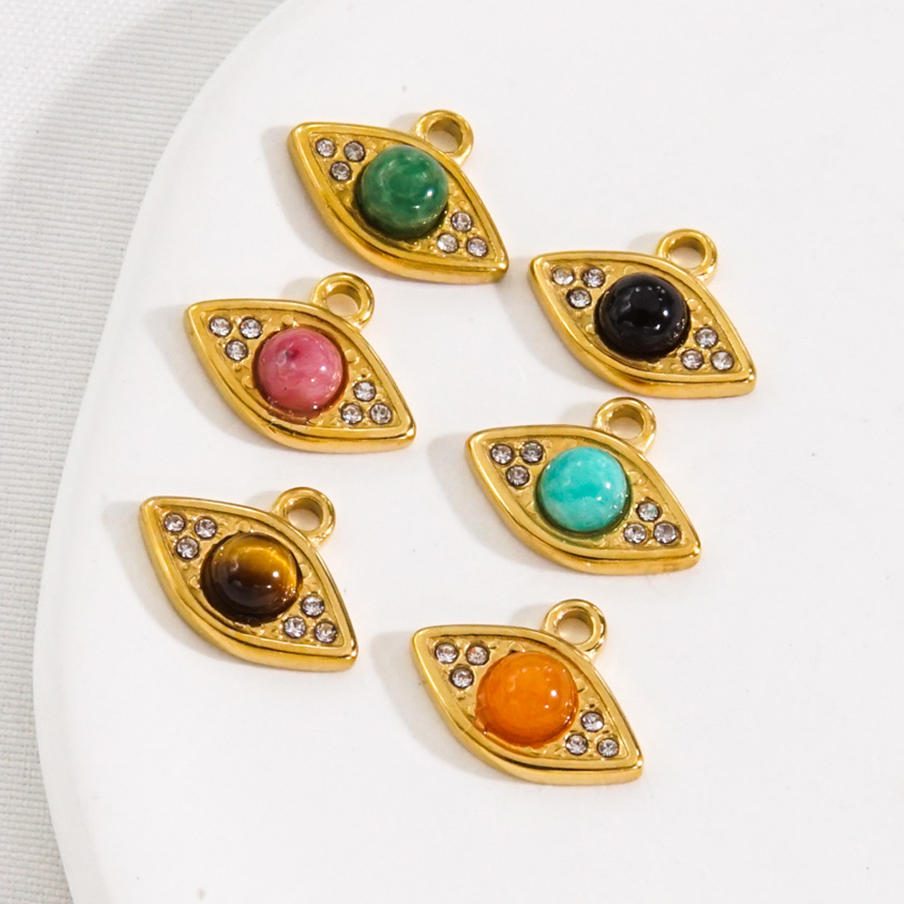 3Pcs Natural Stone Beads Eye S - Jewelry Making Stones recension och pris
