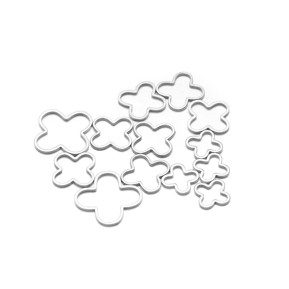 20/50pcs Four Leaf Flowers Cha - Jewelry Making Materials Wholesale recension och pris