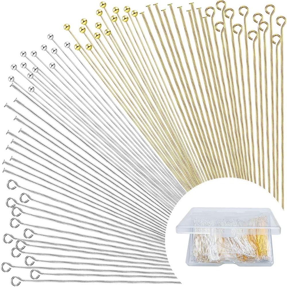 600pcs Flat Head Eye Bead Pins - Jewelry Making Eye Pins recension och pris