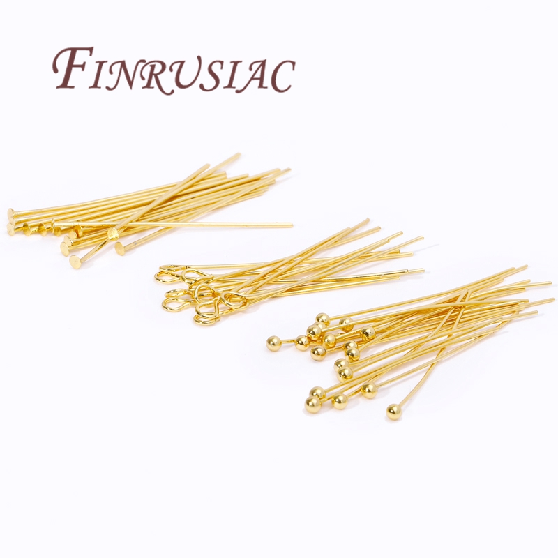 50Pcs 20-50mm Gold Plated Pins - Jewelry Making Eye Pins recension och pris