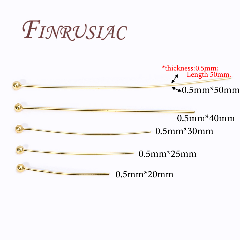 50Pcs 20-50mm Gold Plated Pins - Jewelry Making Eye Pins recension och pris