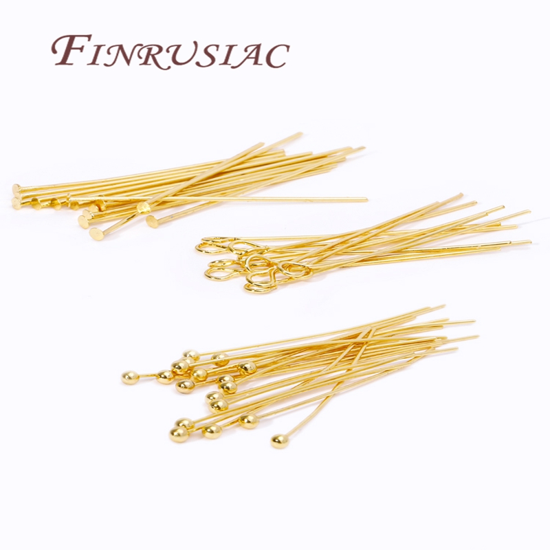 50Pcs 20-50mm Gold Plated Pins - Jewelry Making Eye Pins recension och pris
